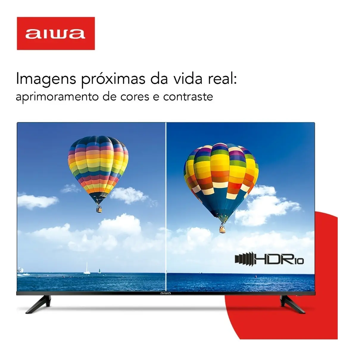 Smart TV AIWA 32'' — comparativo HDR10